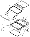 Dodge Sunroof Diagram - 5139932AA