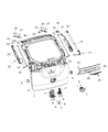 Chrysler Tailgate Handle Diagram - 5RP08PW2AB