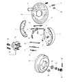 Chrysler Brake Drum Diagram - 5019407AA