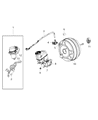 Chrysler 200 Brake Booster Diagram - 68245355AC