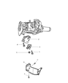 Dodge Dakota Transmission Mount Diagram - 52019998