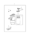 Ram Fuel Water Separator Filter Diagram - 68394481AA