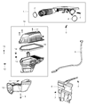 2011 Dodge Challenger Air Duct Diagram - 4861926AD