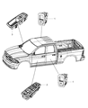 Ram Power Window Switch Diagram - 68148892AA