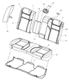 Dodge Magnum Armrest Diagram - 1AW781DDAA