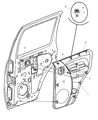 2004 Jeep Liberty Weather Strip Diagram - 55235887AC