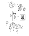 Chrysler Cirrus Crankshaft Thrust Washer Set Diagram - 5012585AA