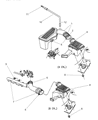 Chrysler Sebring Air Filter Box Diagram - 4573622