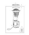 Ram Fuel Level Sensor Diagram - RL145594AA
