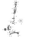 Ram Control Arm Bushing Diagram - 5168160AB