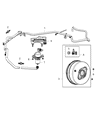 2013 Dodge Durango Brake Booster Vacuum Hose Diagram - 52124752AG