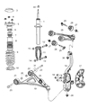 Chrysler 300 Axle Pivot Bushing Diagram - 68047320AC