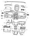Chrysler Voyager A/C Switch Diagram - 5005000AE