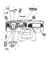 Dodge Ram Wagon A/C Switch Diagram - 55055466AF