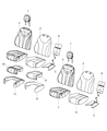 Dodge Dart Seat Cushion Diagram - 68193497AA