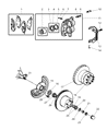 Dodge Durango Brake Caliper Piston Diagram - 5018235AA