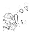 2002 Chrysler Voyager Timing Cover Gasket Diagram - 4621987