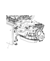 2004 Chrysler Sebring Transmission Oil Cooler Hose Diagram - 4596253AB
