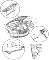 2008 Chrysler Pacifica Hood Latch Diagram - 4719787AA