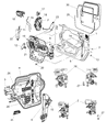 Jeep Wrangler Door Latch Assembly Diagram - 4589277AH
