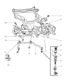 Dodge Ram 3500 Sway Bar Link Diagram - V2106057AA