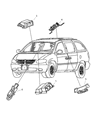 Dodge Caravan Air Bag Control Module Diagram - 4686602AJ