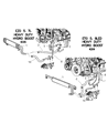 Dodge Power Steering Hose Diagram - 68164554AA