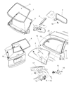 Dodge Caravan Windshield Diagram - 5083392AA