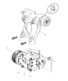 Chrysler Sebring A/C Compressor Diagram - 4596367AA