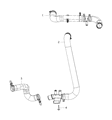 Jeep Gladiator Radiator Hose Diagram - 68283410AB