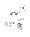 Ram Door Lock Cylinder Diagram - 68045150AA