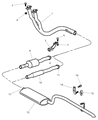 Jeep Exhaust Hanger Diagram - 52101141AD