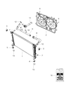 Jeep Cherokee Radiator Diagram - 68229290AA