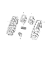 Jeep Cherokee Power Window Switch Diagram - 68214156AA