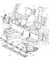 2001 Dodge Durango Armrest Diagram - UX011DVAA