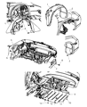 2008 Chrysler Sebring Wheelhouse Diagram - 4389813AC