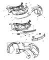 Chrysler Sebring Bumper Diagram - 5152056AA