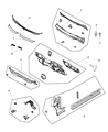 Dodge Journey Dash Panels Diagram - 5067841AG