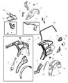 Dodge Caliber Weather Strip Diagram - 5074508AA