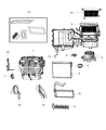 Jeep Compass Heater Core Diagram - 5191347AB