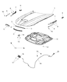 2017 Dodge Charger Hood Diagram - 68265427AA