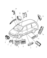 Dodge Caravan Air Bag Control Module Diagram - 4686602AJ