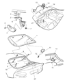 Dodge Viper Trunk Lid Latch Diagram - 5017672AA