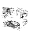 2011 Chrysler 200 Wheelhouse Diagram - 4389813AE