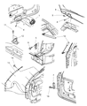 Chrysler Voyager Trunk Lid Lift Support Diagram - 4894554AC