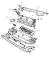 Dodge Durango Blower Motor Resistor Diagram - 5003133AA