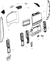 2012 Ram 1500 Glove Box Diagram - 1VX21GTVAB