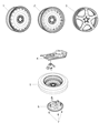 2020 Dodge Durango Spare Wheel Diagram - 68363402AB