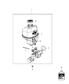 Ram 2500 Brake Fluid Level Sensor Diagram - 68398160AA