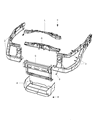 Ram Air Deflector Diagram - 55057108AA